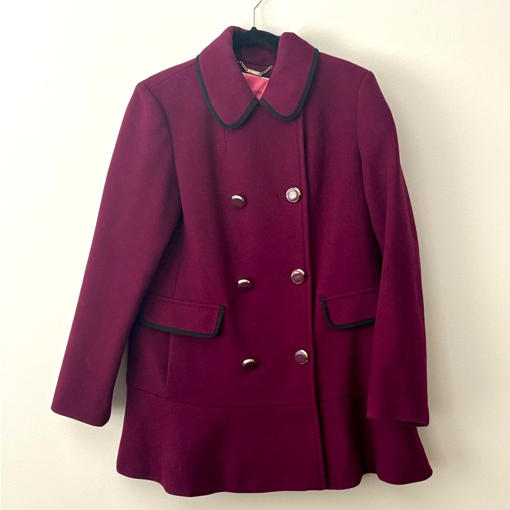 Kate Spade Double Breasted Wool Winter Coat